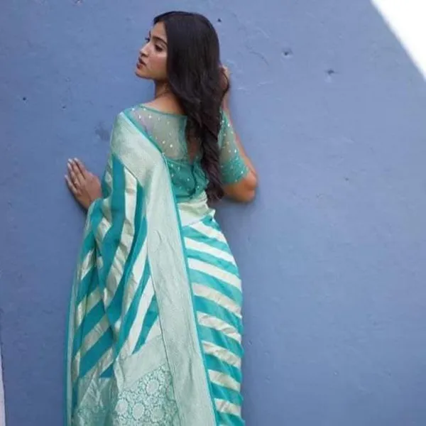 Blue_Embellished_Banarasi_Jacquard_Saree_(Blue)